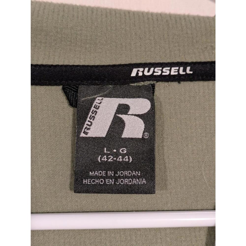 Russell Solid Waffle Texture Pullover Hoodie Kang… - image 4